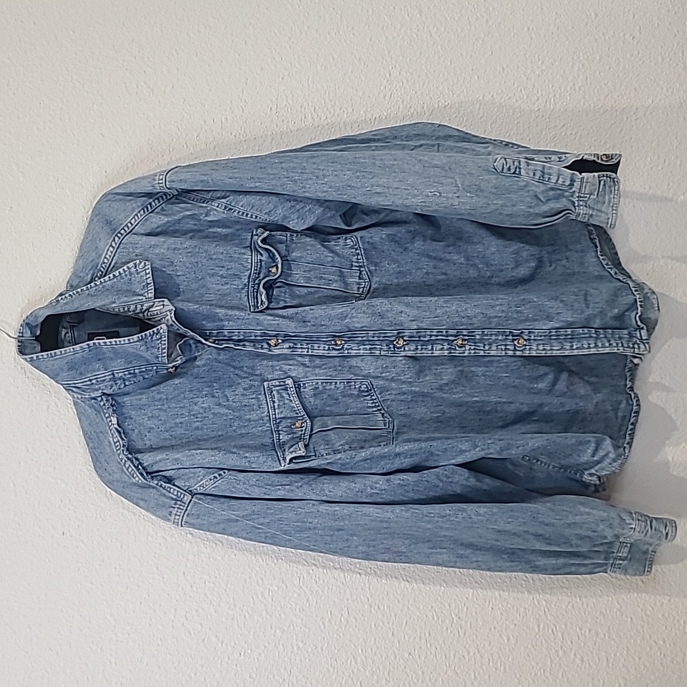 Vintage GAP denim shirt oversized distressed XXL
